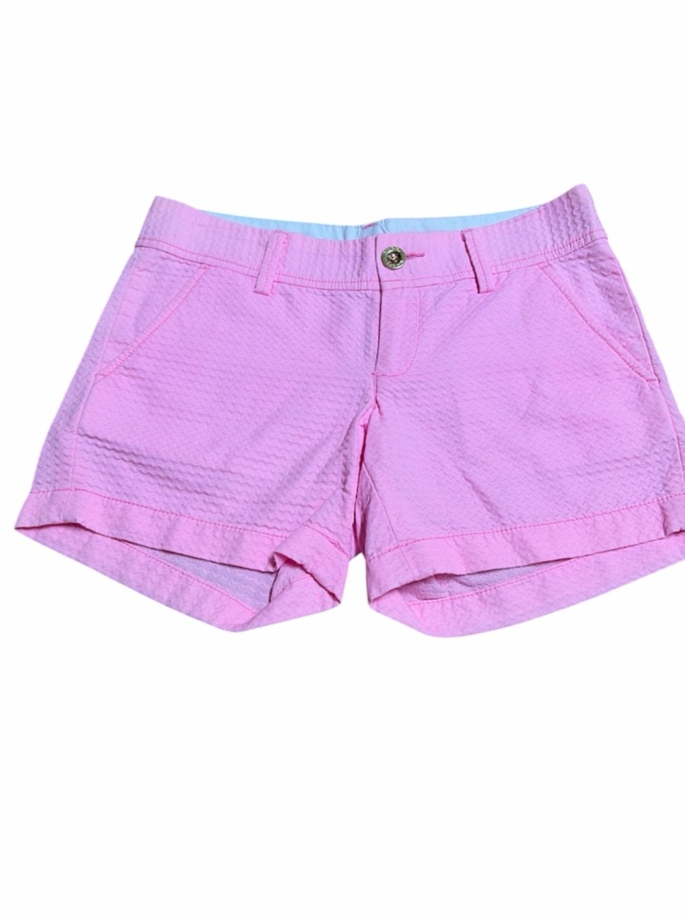 Lilly Pulitzer Callahan Pascha Pink Gingham Shorts Sz 00